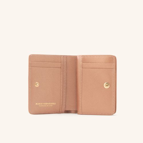 Wallet Medium Marsella Rosado Metalizado Fontana