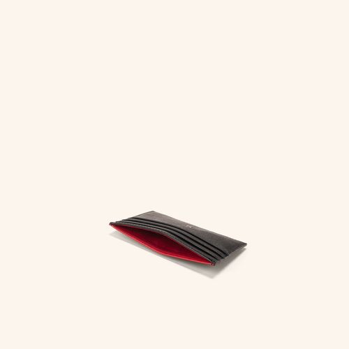 Card Holder Plain 7Cc Negro Rojo Castellano