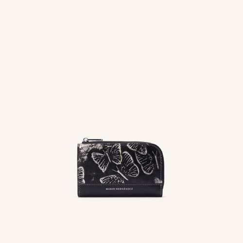 Coin Purse Simple Maral Platino Mariposas