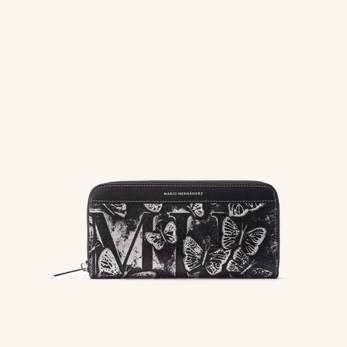 Wallet Marcia Platino Mariposas