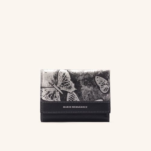 Wallet Florencia Platino Mariposas