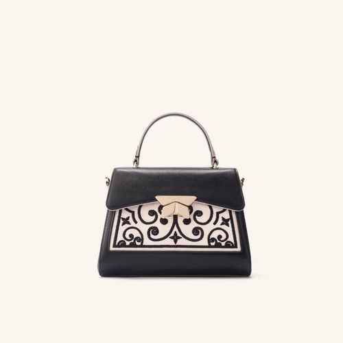 Handbag Alma With Chain Negro Sagrada