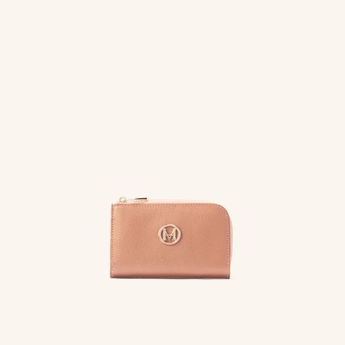 Coin Purse Simple Maral Rosado Metalizado Fontana