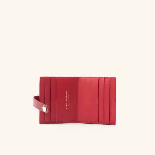 Card Holder With Clasp And Compartment Baya Mariposas