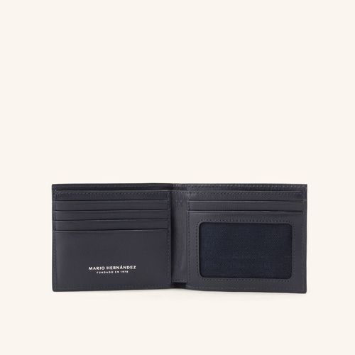 Wallet With Clear Window Azul Royal Millenium