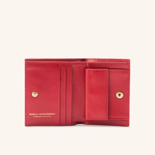 Wallet Medium Lola Coral Rojo Granate