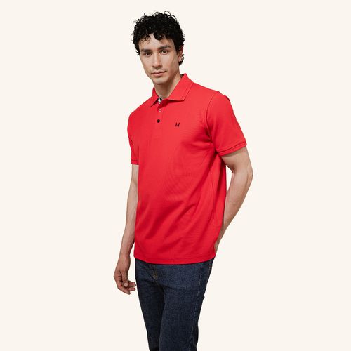 T Shirt Polo Emblema Rojo Tierra Arriba